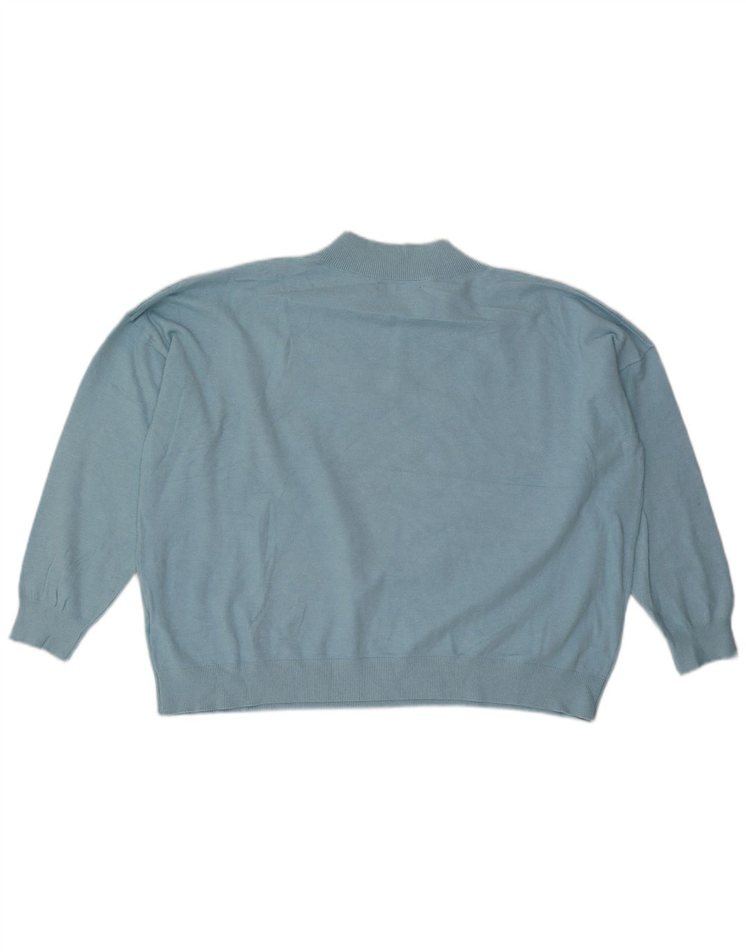 Marks & Spencer ženski veliki džemper s V-izrezom UK 18 XL plava