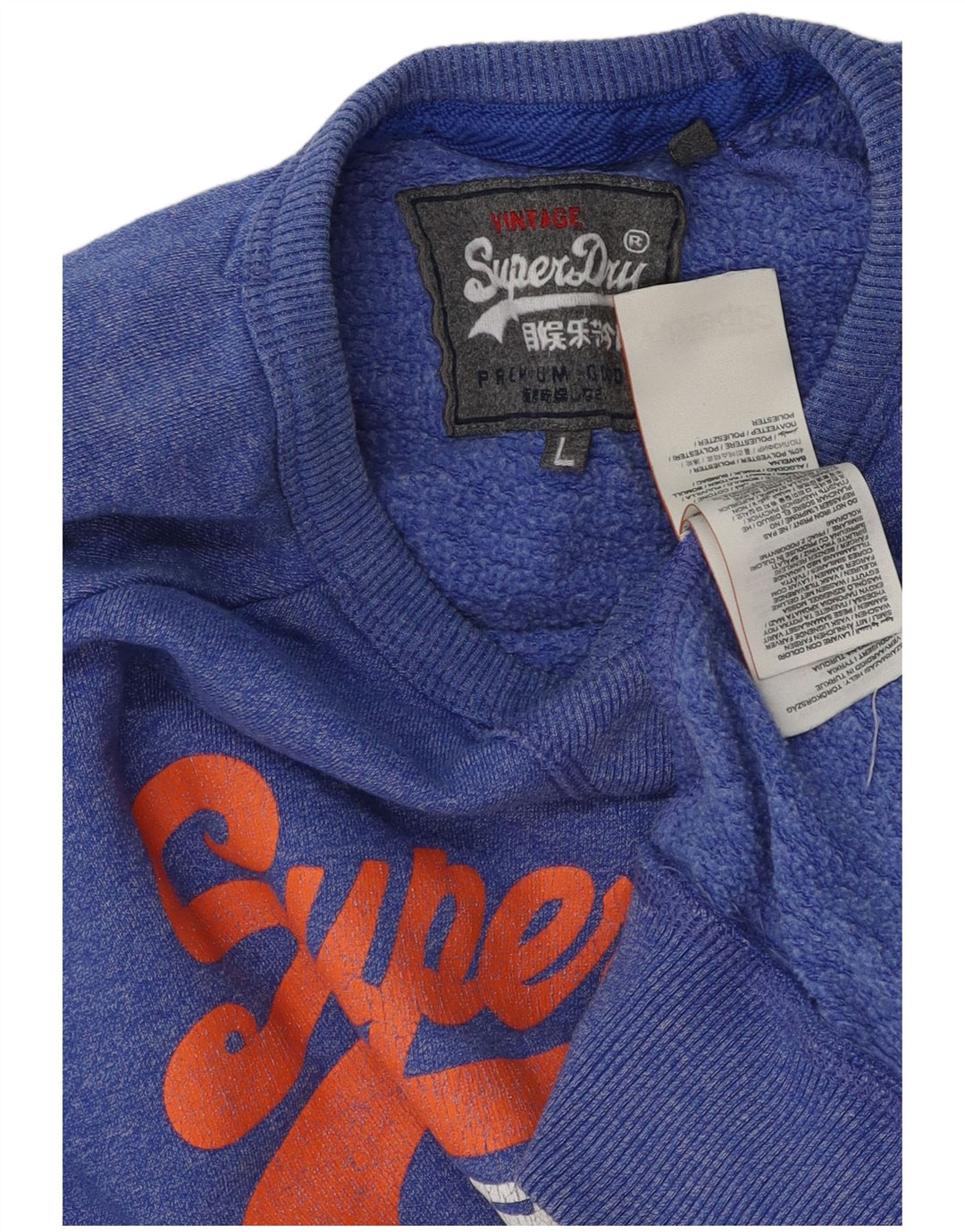 Superdry muška majica s grafičkim motivima, veliki plavi pamuk