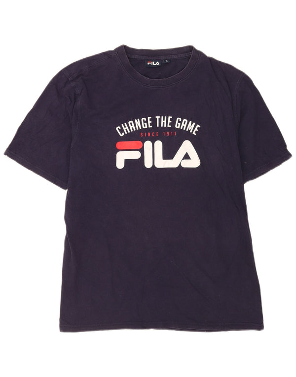 Fila muška majica kratkih rukava s grafičkim motivima XL tamnoplavi pamuk