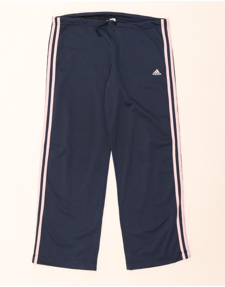 Adidas muške hlače od trenirke velike tamnoplave poliesterske