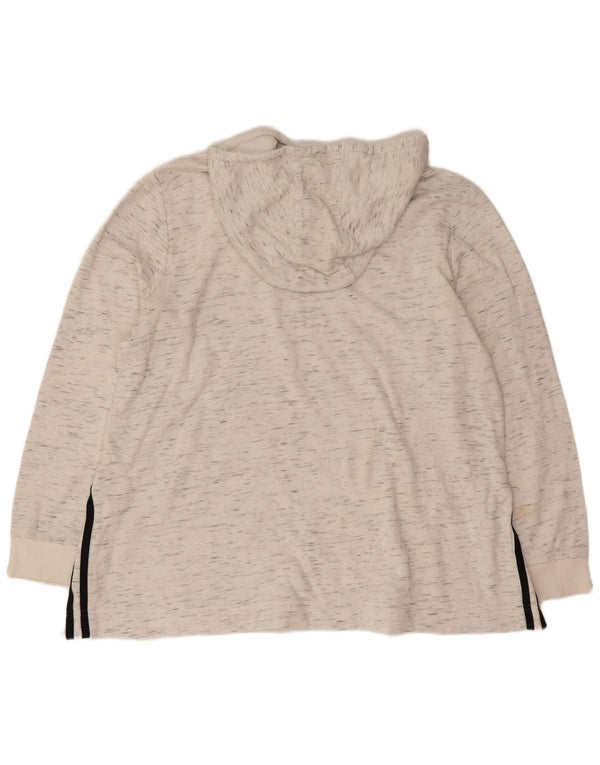 Adidas Ženska majica s kapuljačom s kapuljačom UK 20/22 XL Off White Flecked Sports