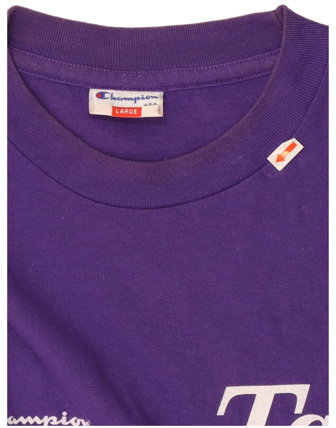 CHAMPION Ženska majica kratkih rukava s grafičkim motivima UK 16 Veliki ljubičasti pamuk