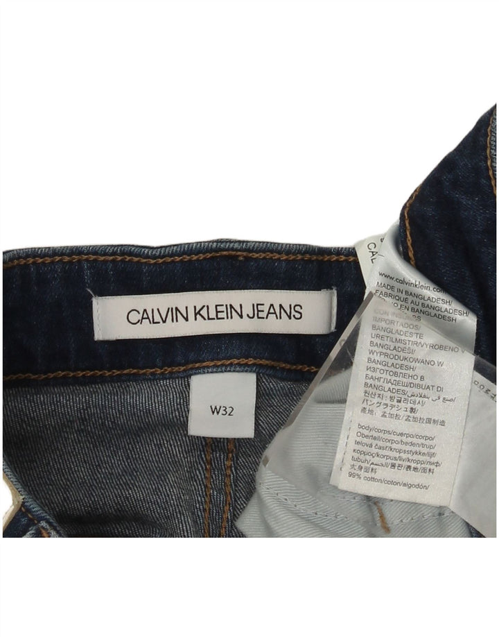 Calvin Klein muške traper kratke hlače W32 Srednje plavi pamuk