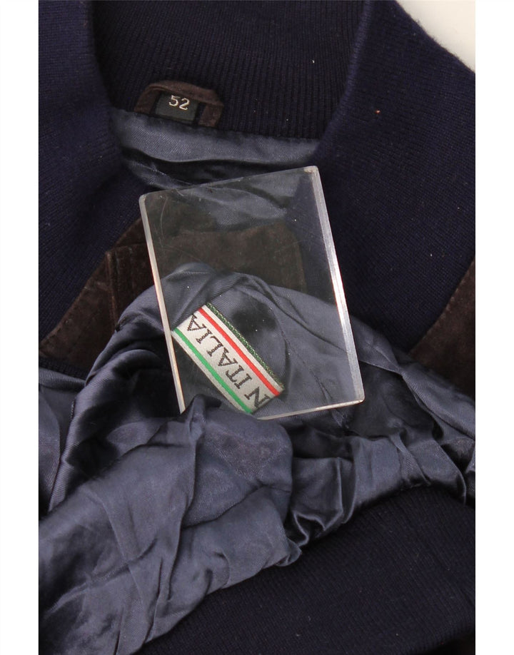 VINTAGE muška bomber jakna od brušene kože IT 52 XL ljubičasta