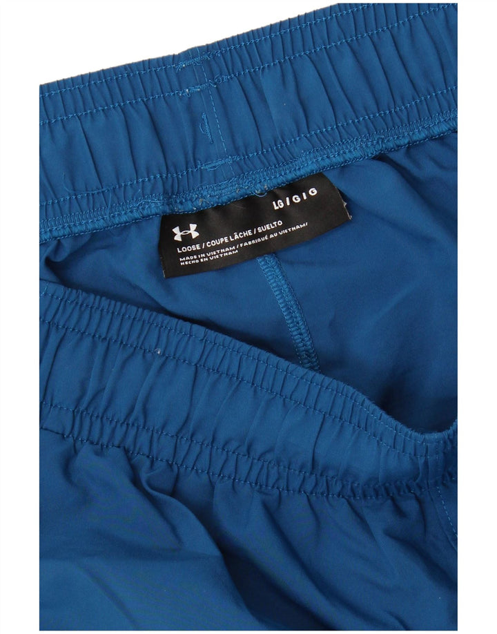 UNDER ARMOUR Muške kratke sportske hlače s grafičkim motivima, velike plave boje