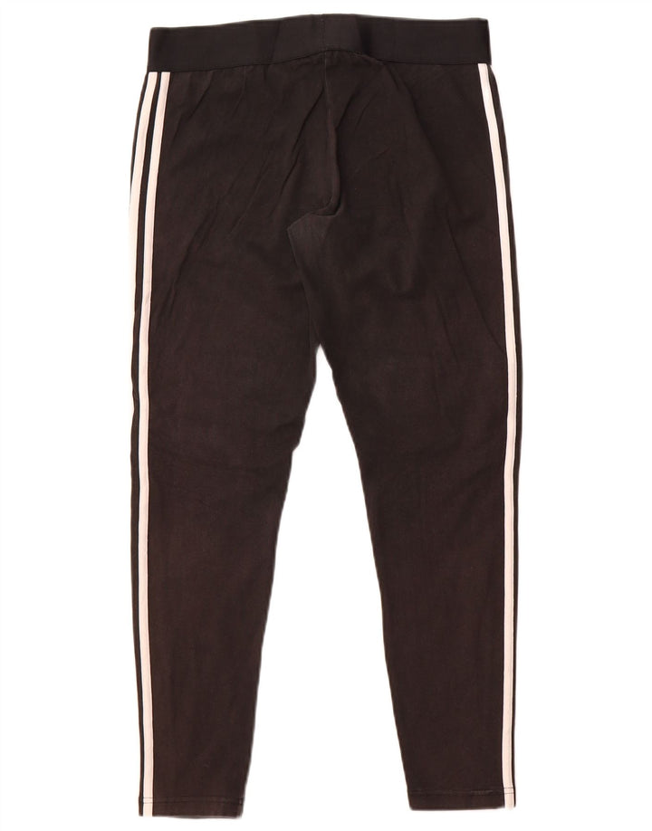 Adidas ženske tajice UK 16/18 velike crne pamučne