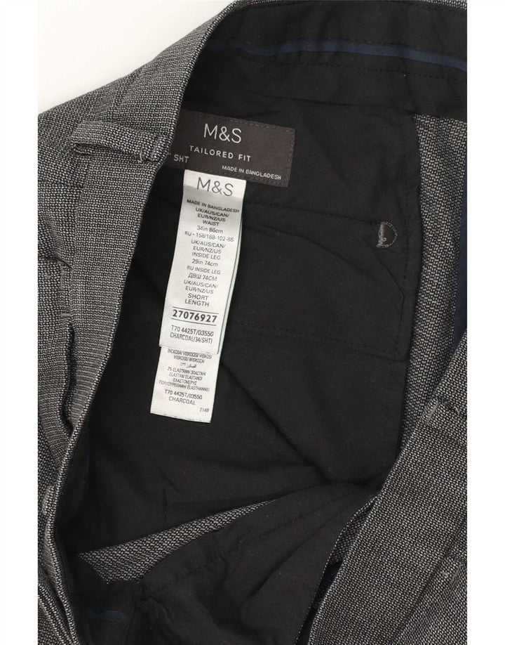 Marks & Spencer muške hlače kroja W34 L28 sivi poliester