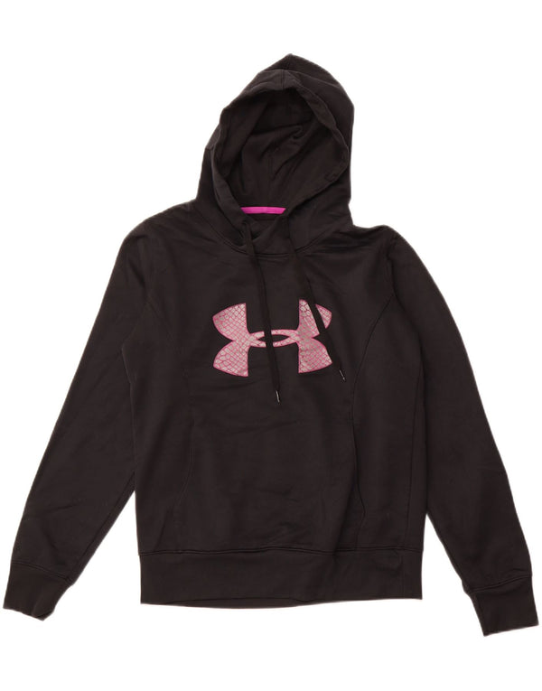UNDER ARMOUR Ženska majica s kapuljačom Cold Gear Graphic UK 14 srednje crna