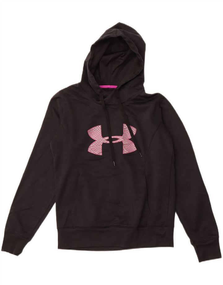 UNDER ARMOUR Ženska majica s kapuljačom Cold Gear Graphic UK 14 srednje crna