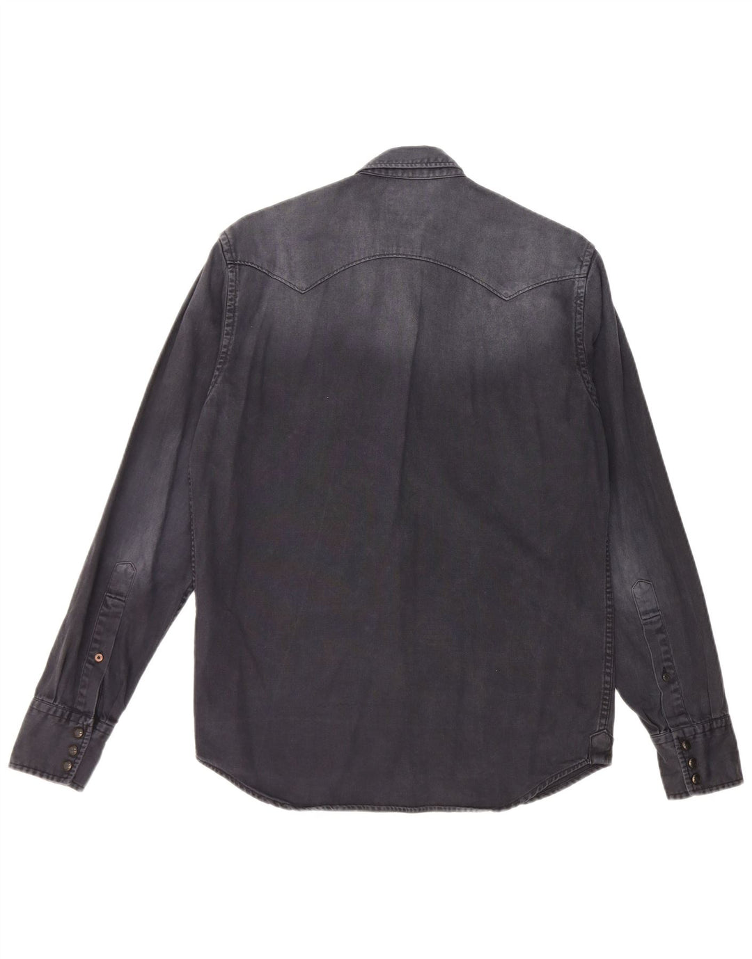 REPLAY muška košulja obojenog trapera Srednje tamnoplavi pamuk