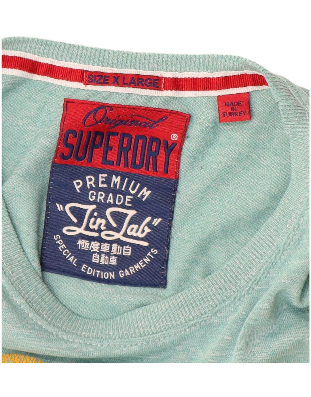 SUPERDRY muška grafička majica kratkih rukava XL, plavi pamuk