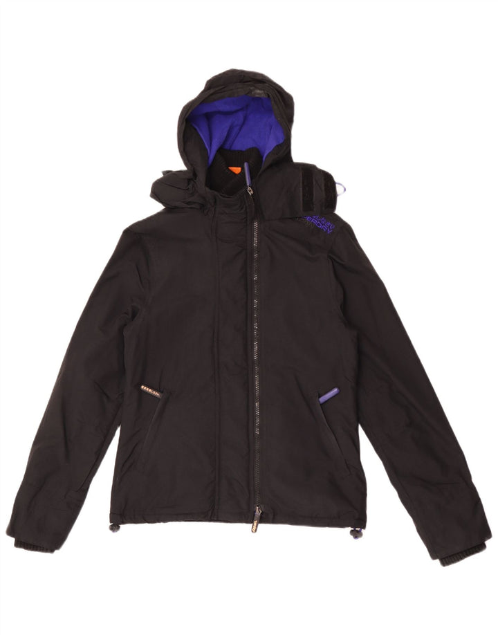 Superdry ženska jakna s grafičkom vjetrovkom UK 10 Mala crna