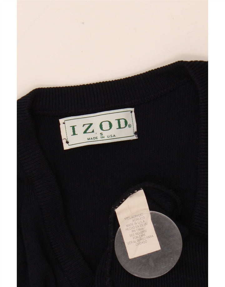 IZOD Muški džemper s V-izrezom mali tamnoplavi akril