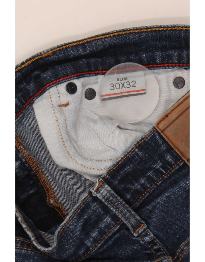 Tommy Hilfiger muške uske traperice W30 L32 tamnoplave