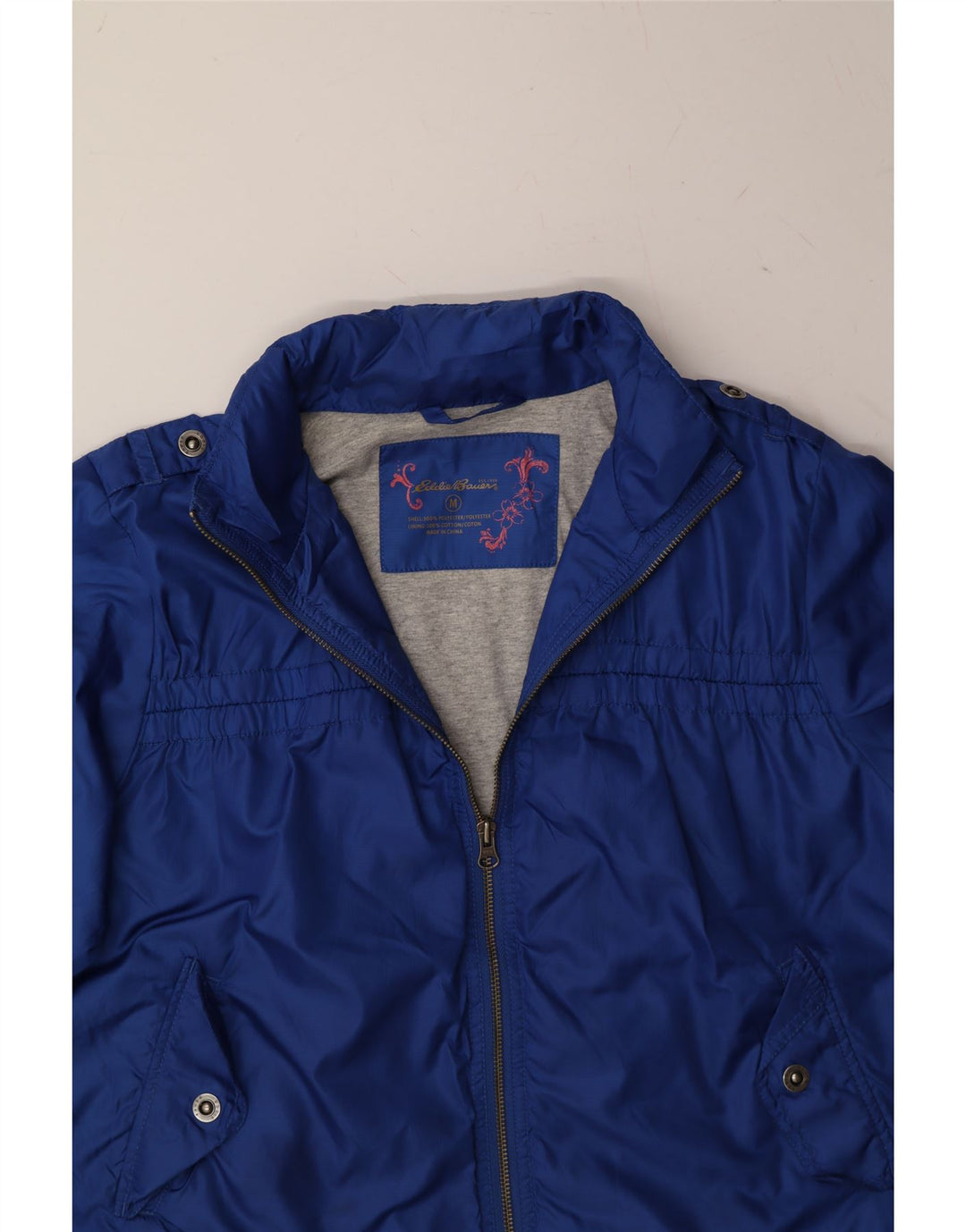 EDDIE BAUER Womens Windbreaker Jacket UK 14 Medium Blue Polyester Vintage Eddie Bauer and Second-Hand Eddie Bauer from Messina Hembry 