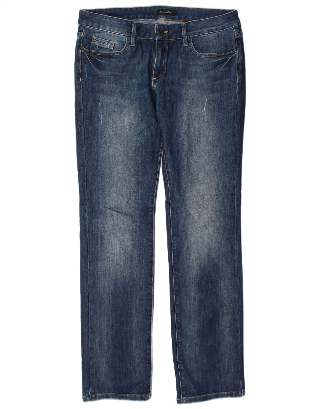 Ženske ravne traperice Massimo Dutti EU 42 velike W32 L34 tamnoplave