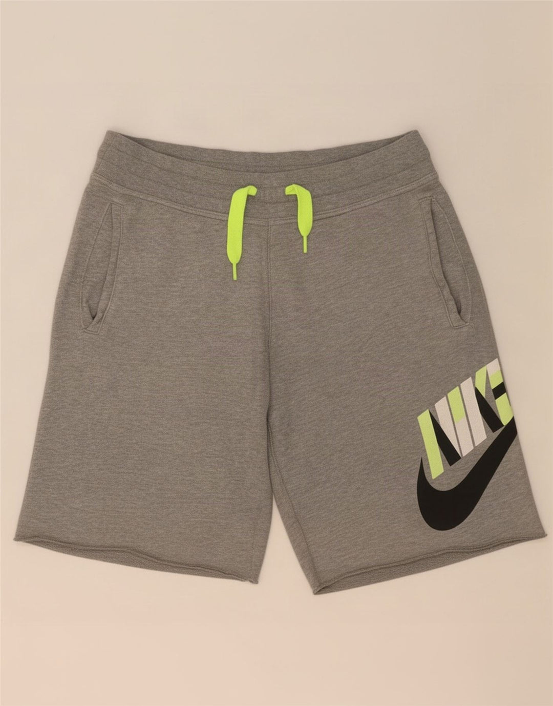 Nike muške kratke sportske hlače s grafičkim motivima male sive pamučne boje