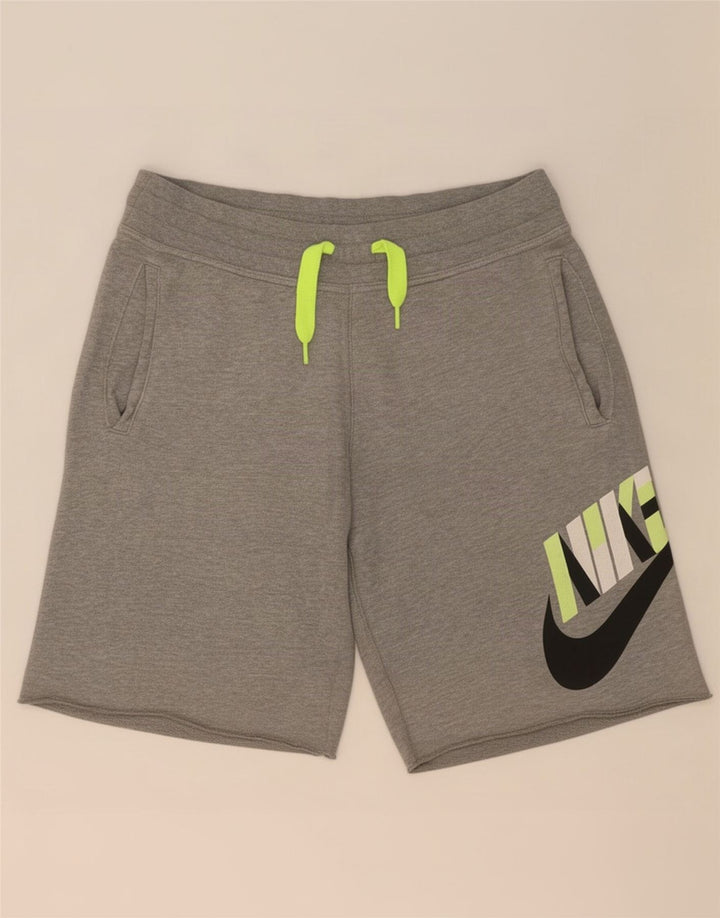 Nike muške kratke sportske hlače s grafičkim motivima male sive pamučne boje