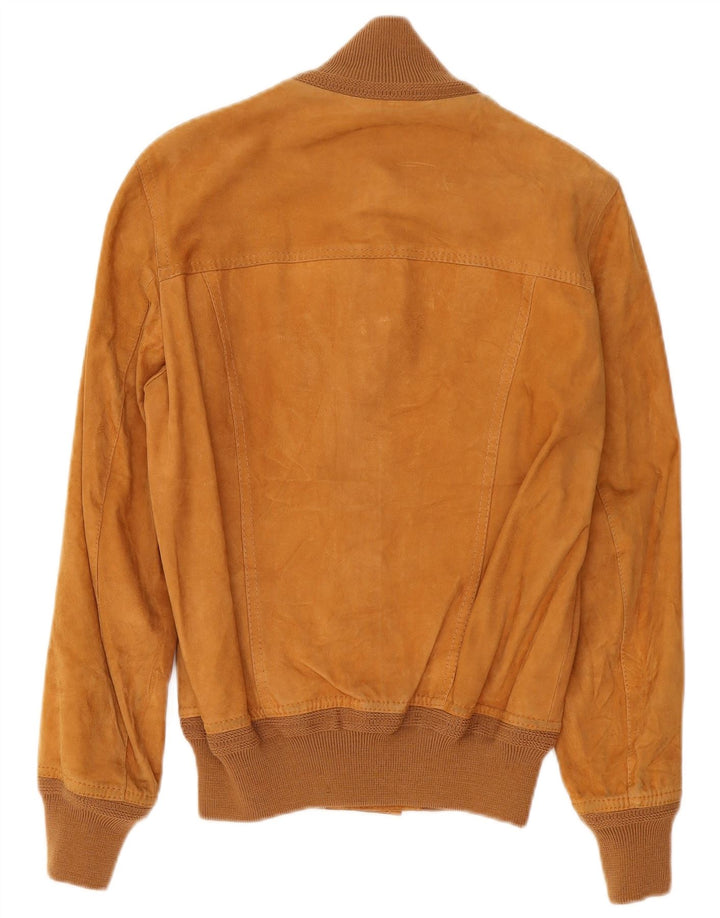 Vintage muška bomber jakna od brušene kože IT 48 srednje bež kože