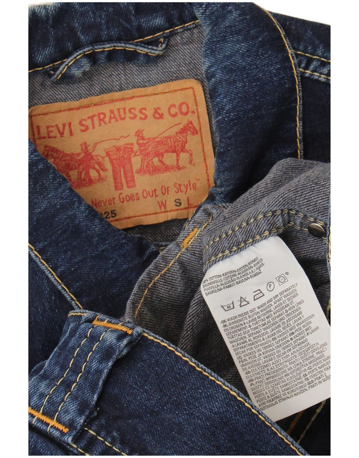Levi's ženska jakna od kratkog trapera UK 10 Small Blue Cotton