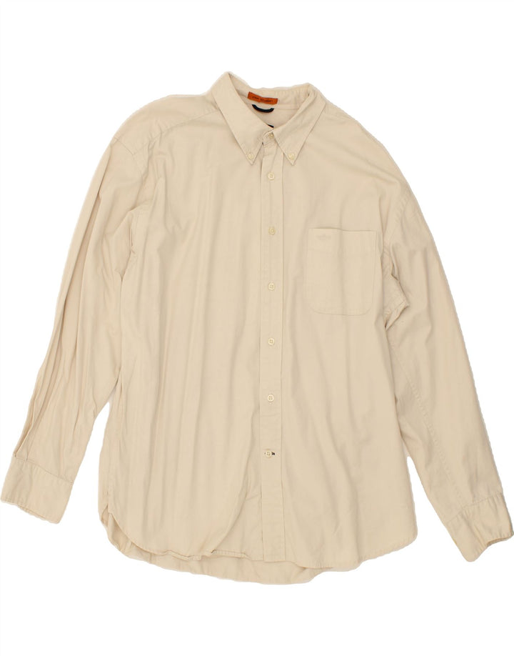 DOCKERS Mens Shirt XL Off White Cotton Vintage Dockers and Second-Hand Dockers from Messina Hembry 