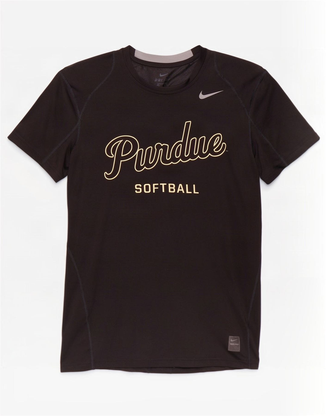 Nike Dri Fit Graphic T-Shirt Top Srednje crni poliester