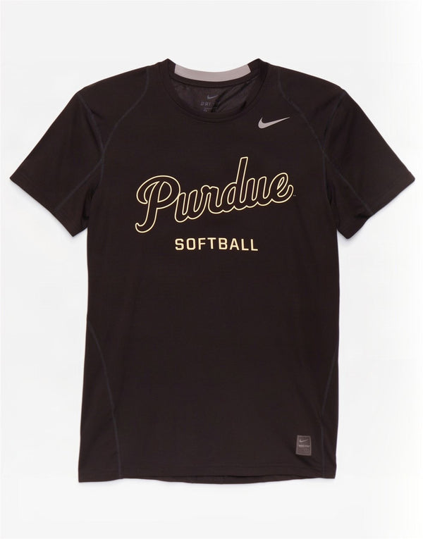 Nike Dri Fit Graphic T-Shirt Top Srednje crni poliester