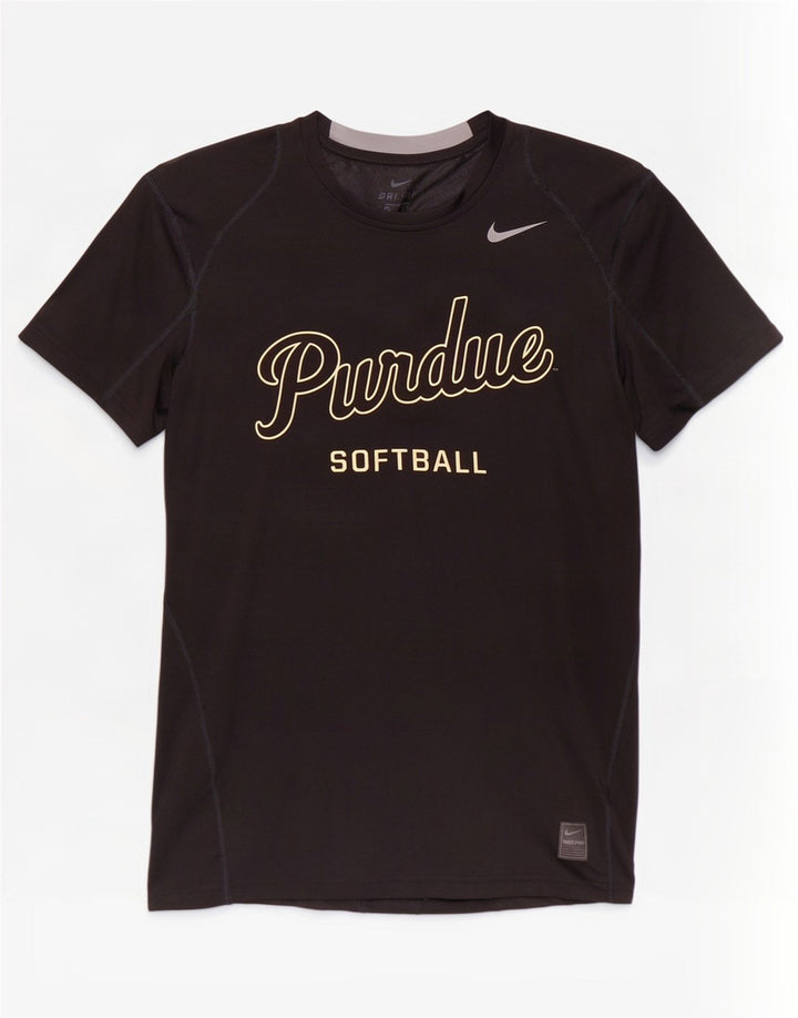 Nike Dri Fit Graphic T-Shirt Top Srednje crni poliester
