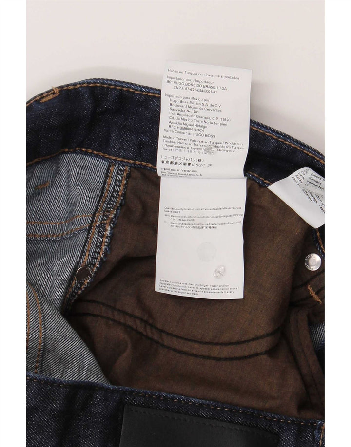 Hugo Boss muške uske traperice W32 L32 tamnoplavi pamuk