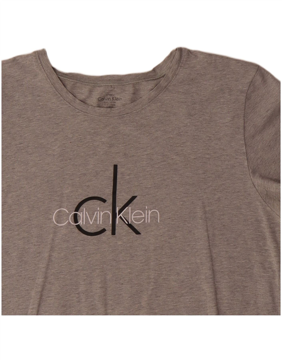 CALVIN KLEIN Ženska majica kratkih rukava s grafičkim motivima UK 18 XL siva