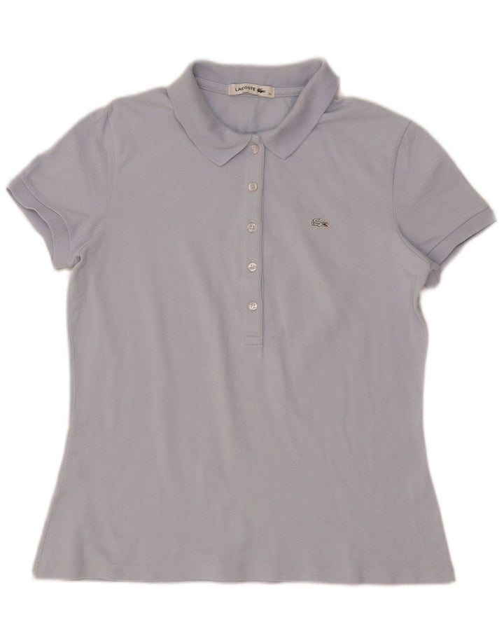 Lacoste ženska polo majica veličine 40 srednje plavi pamuk