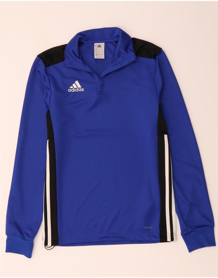 Adidas muška trenirka Climalite zip izrez Top XS Blue Colourblock