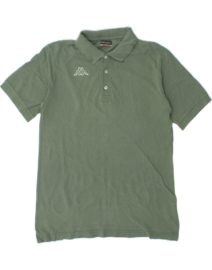 KAPPA Mens Polo Shirt Medium Green Cotton Vintage Kappa and Second-Hand Kappa from Messina Hembry 