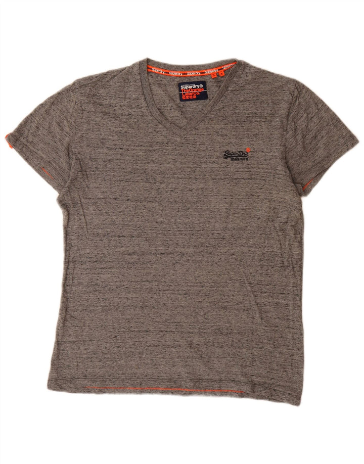 Superdry muška majica kratkih rukava, srednje sivi flekasti pamuk