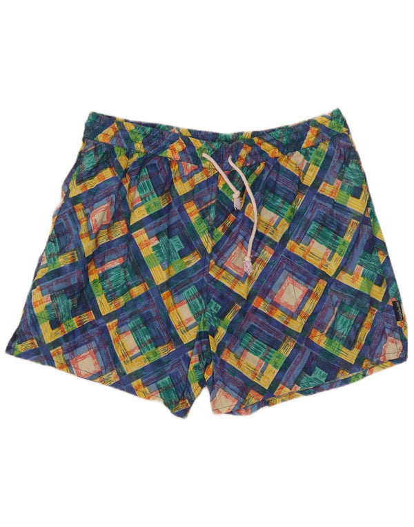 Sergio Tacchini Mens Swimming Shorts IT 56 XL Multicoloured Geometric