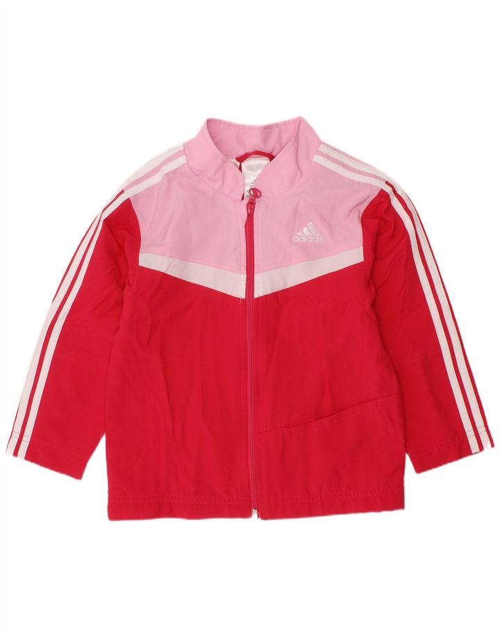 ADIDAS Trenirka za djevojčice 18-24 mjeseca Red Colourblock