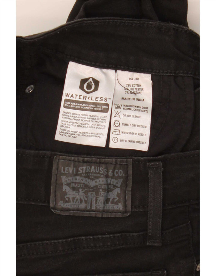 Levi's ženske 715 Bootcut traperice W25 L27 crni pamuk