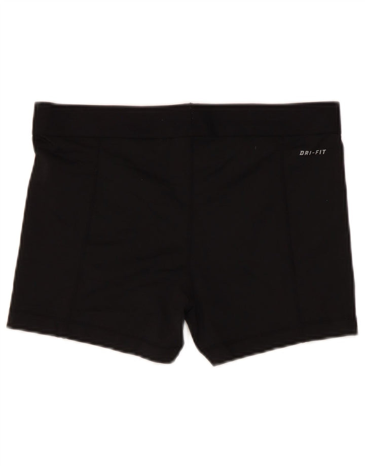 Nike Ženske Dri Fit Graphic Sport Shorts UK 14 Large Black