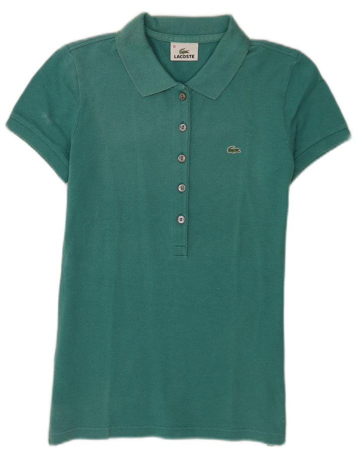 Lacoste ženska polo majica veličine 36 mala tirkizno pamuk