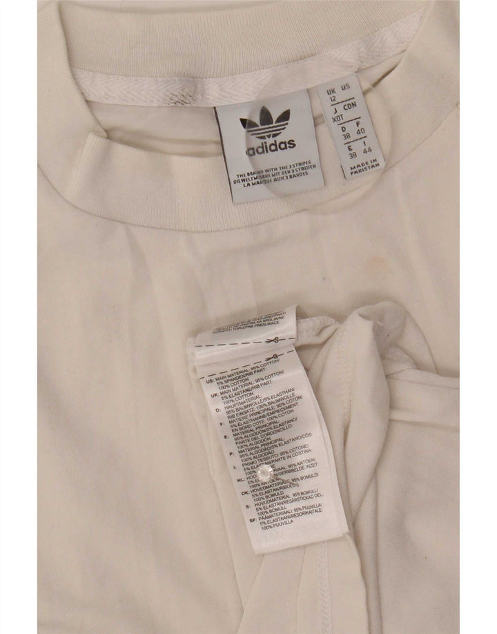 Adidas ženski grafički prsluk UK 12 srednji bijeli pamuk