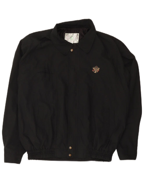Vintage muška bomber jakna UK 42 XL crna