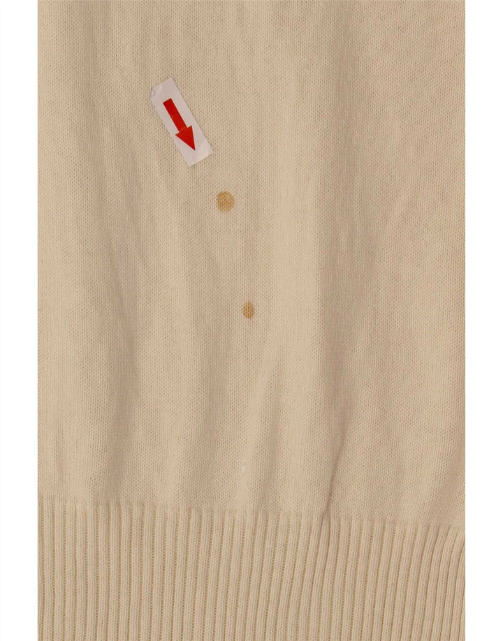 Levi's ženski džemper s V-izrezom UK 12 srednje bijele boje