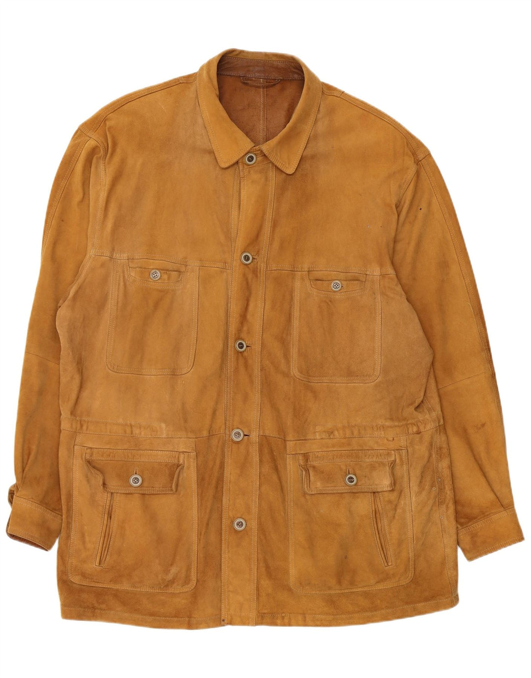 ASGARD Muški gornji kaput od brušene kože UK 42 XL smeđi