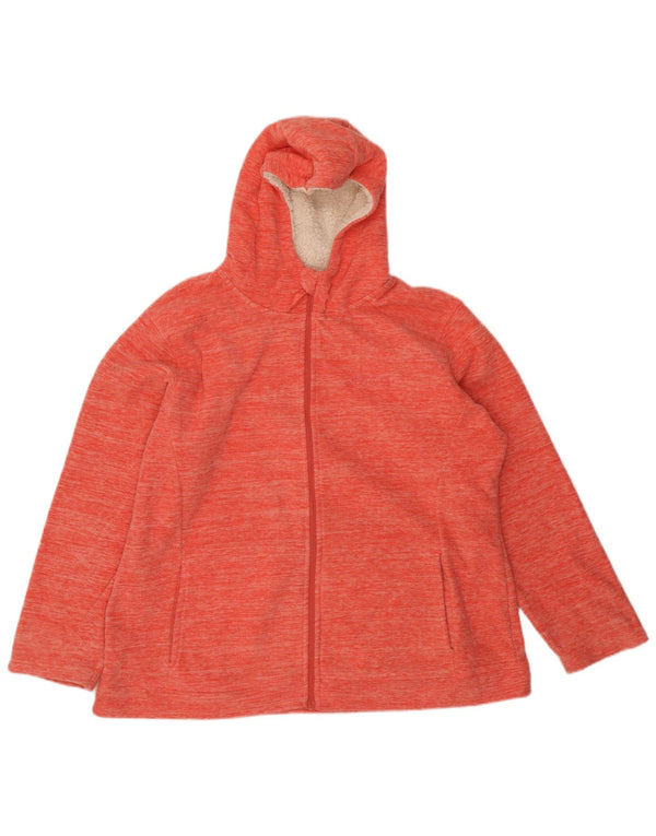 Mountain Warehouse Ženska jakna od flisa s kapuljačom UK 20 2XL Crveni poliester