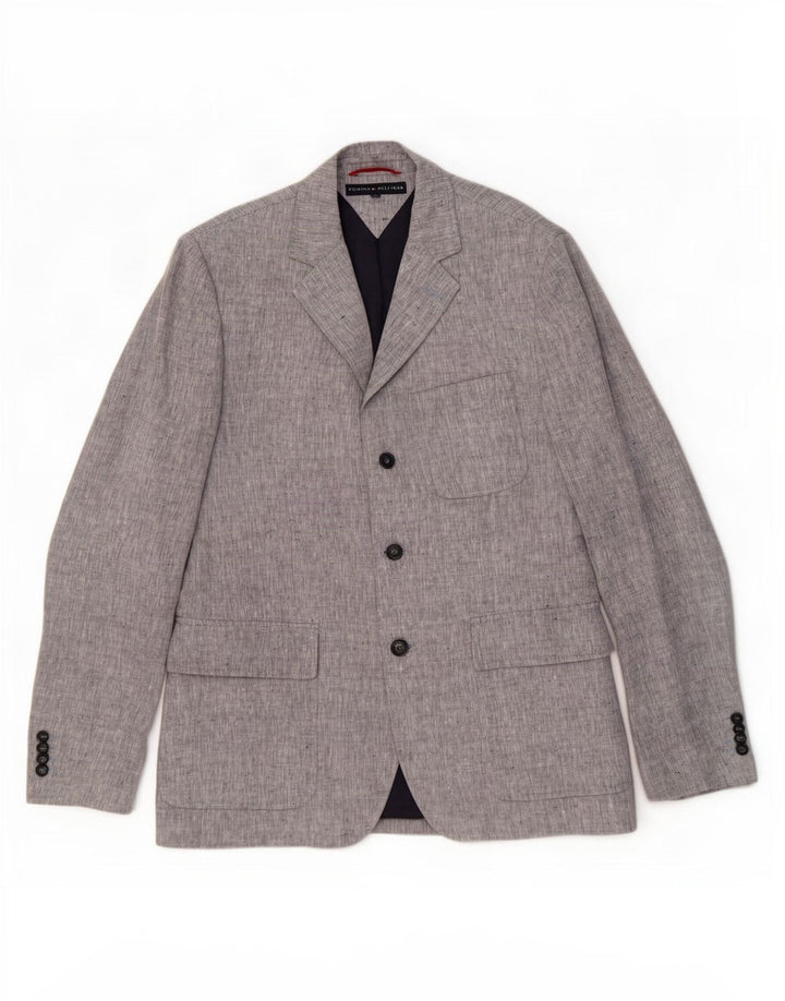 Tommy Hilfiger muška jakna sako s 3 gumba IT 52 XL siva s pjegama