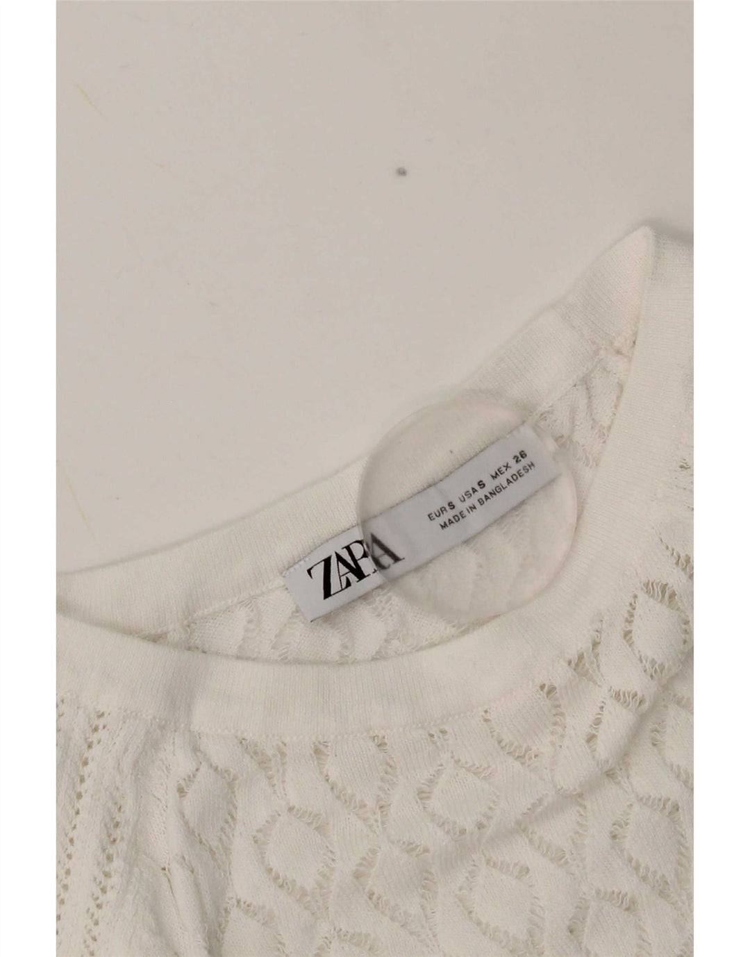 Zara ženski gornji dio kratke bluze UK 8 Small White