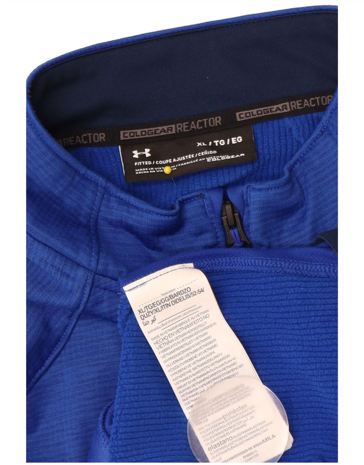UNDER ARMOUR Muška trenirka Cold Gear Gornja jakna UK 42 XL plavi poliester