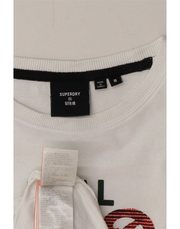 Superdry muška grafička majica kratkih rukava Srednje bijeli pamuk