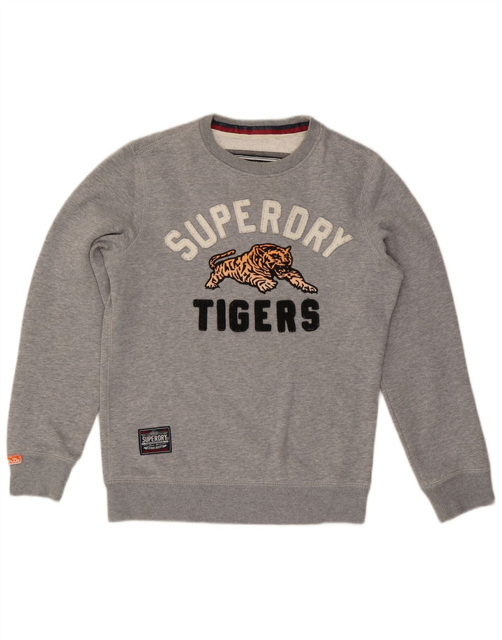 Superdry muška majica s grafičkim motivima, mali sivi pamuk