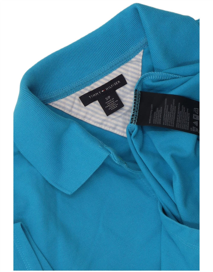 TOMMY HILFIGER Ženska polo majica UK 10 Mala plava pamuk